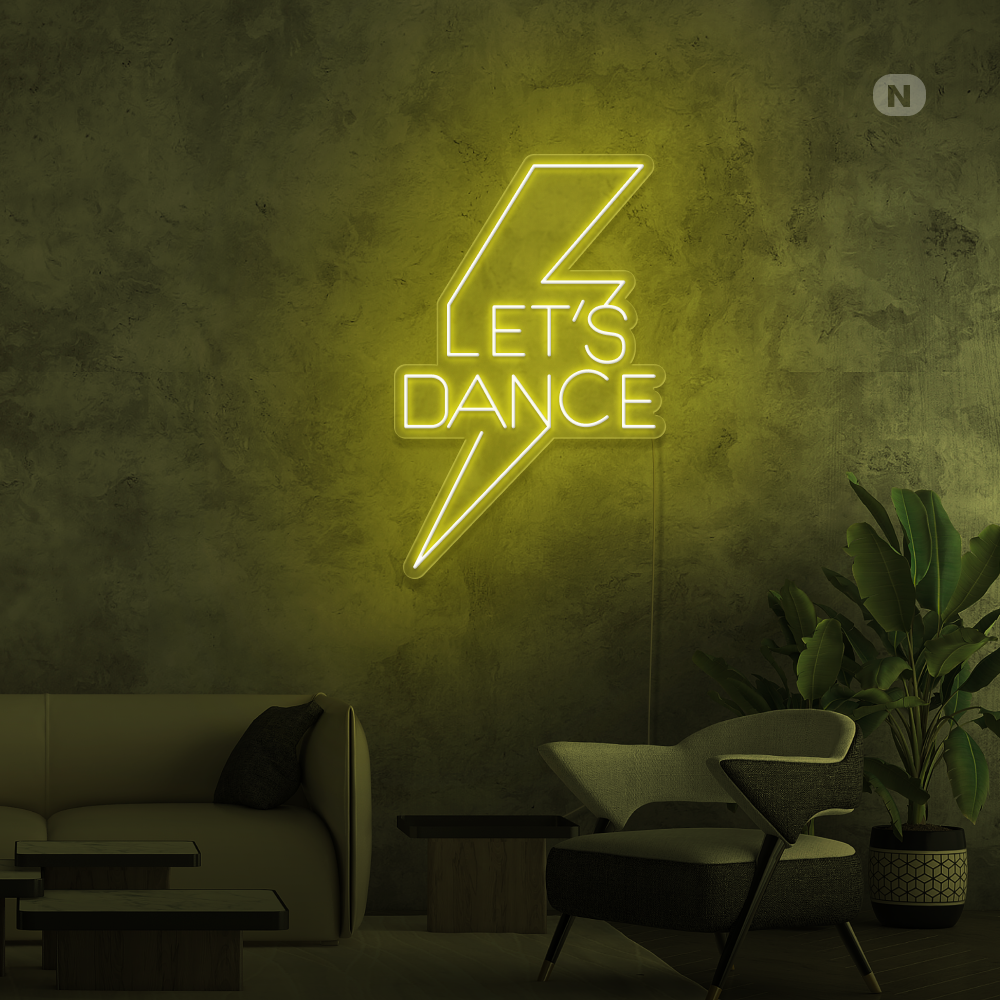 Enseigne néon Let's Dance