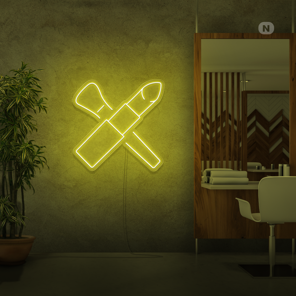 Enseigne néon Kit de beauté