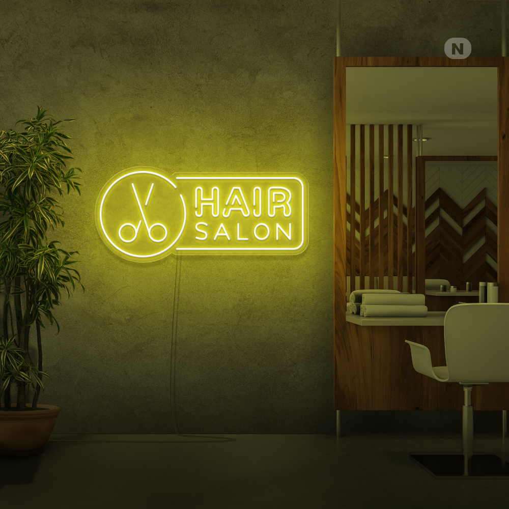 Enseigne néon Hair Salon