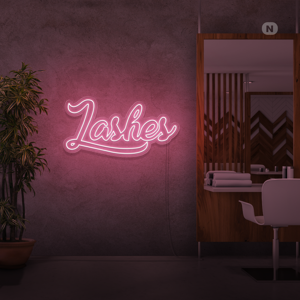 Enseigne néon Lashes