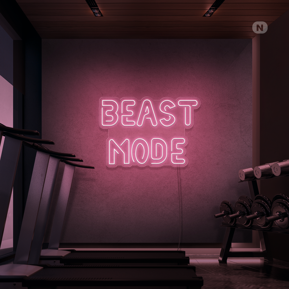 Enseigne néon Beast Mode