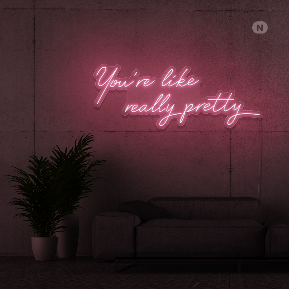 Enseigne néon Citation de la vie