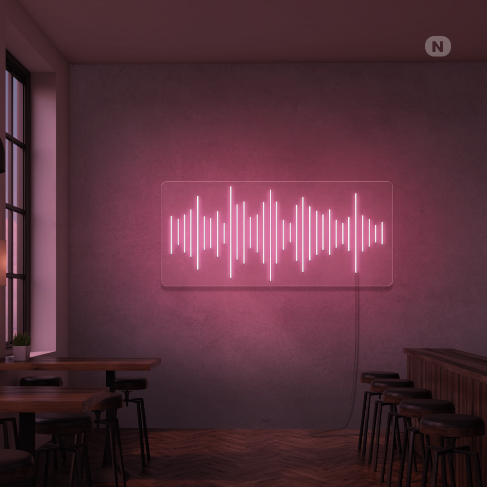 Enseigne néon Bar à musique