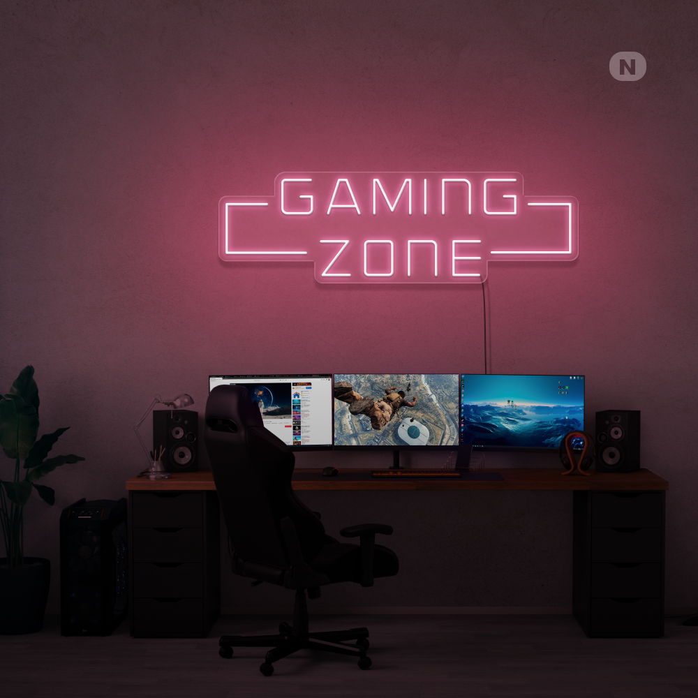 Enseigne néon Gaming Zone