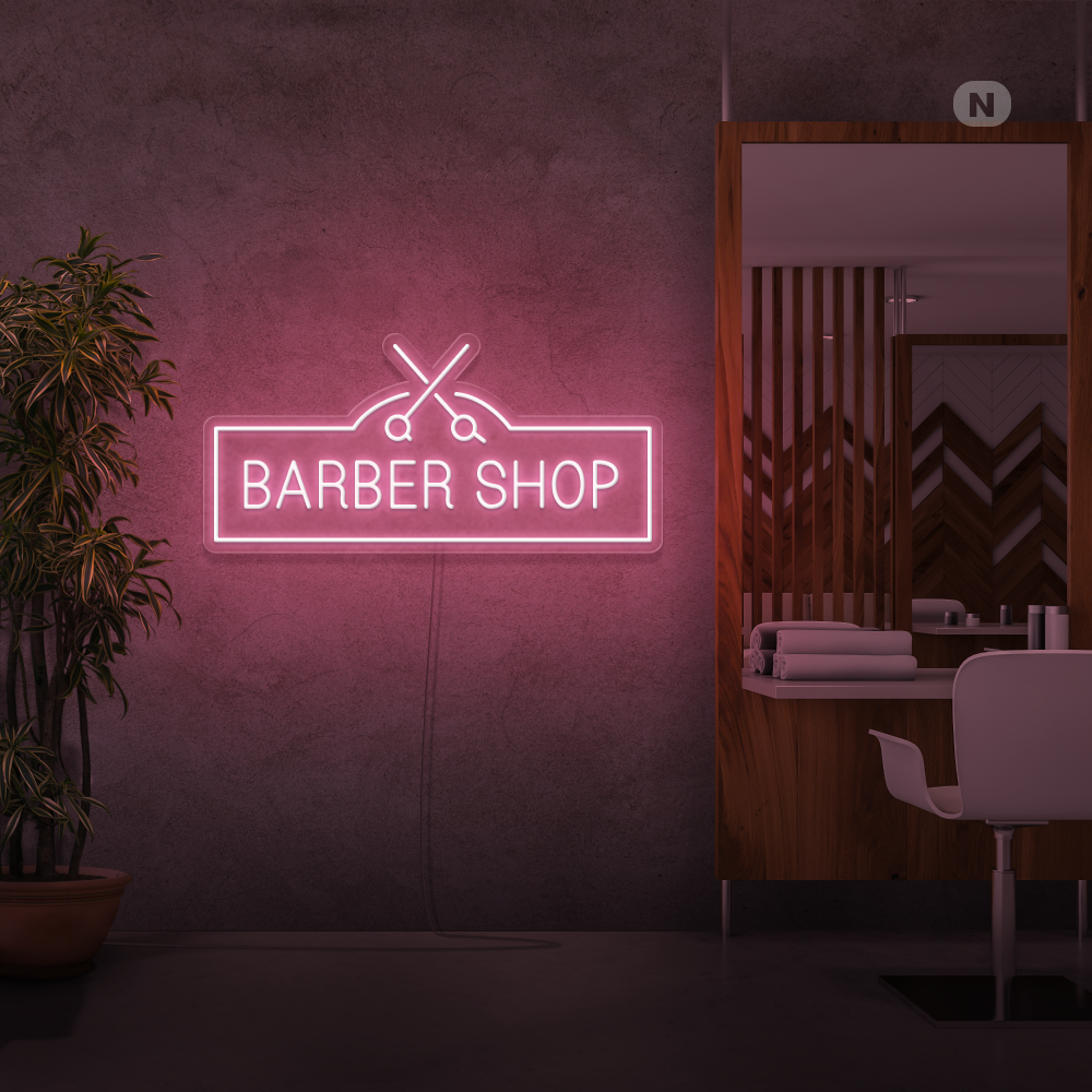 Enseigne néon Barber Shop