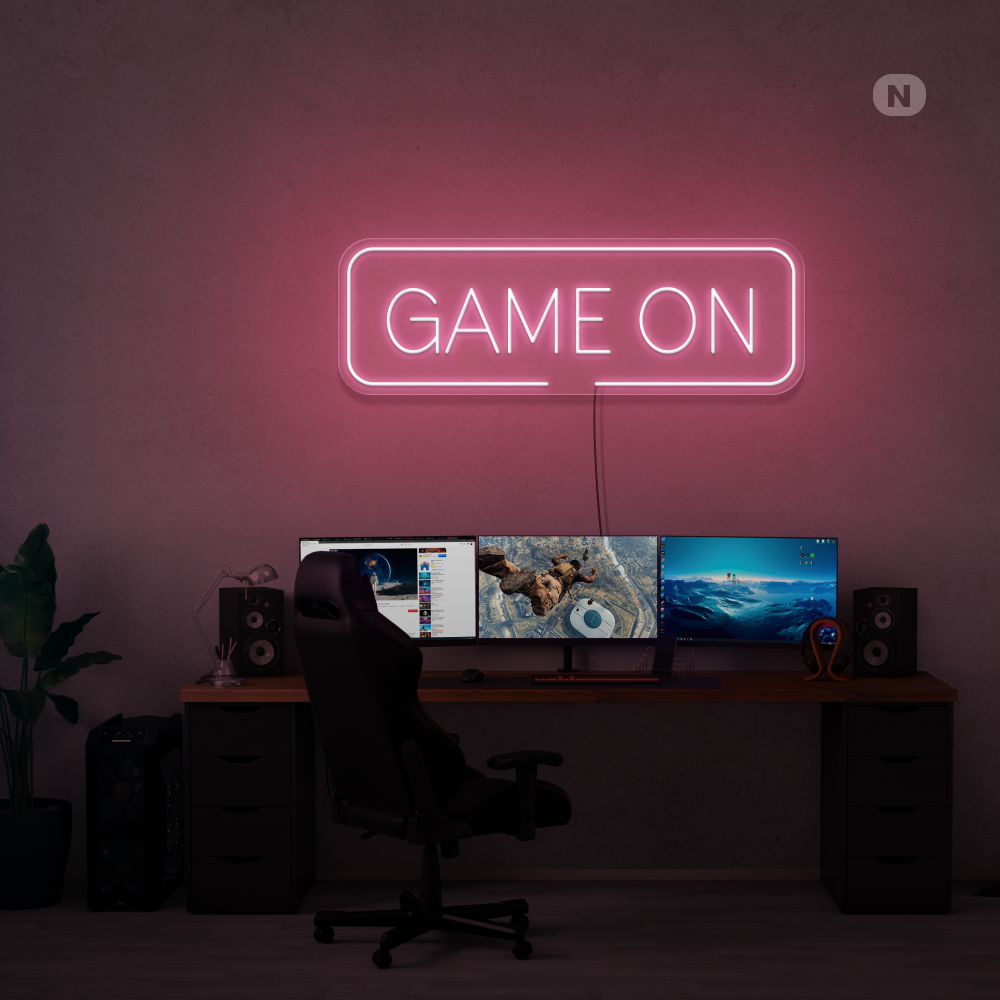 Enseigne néon Game On