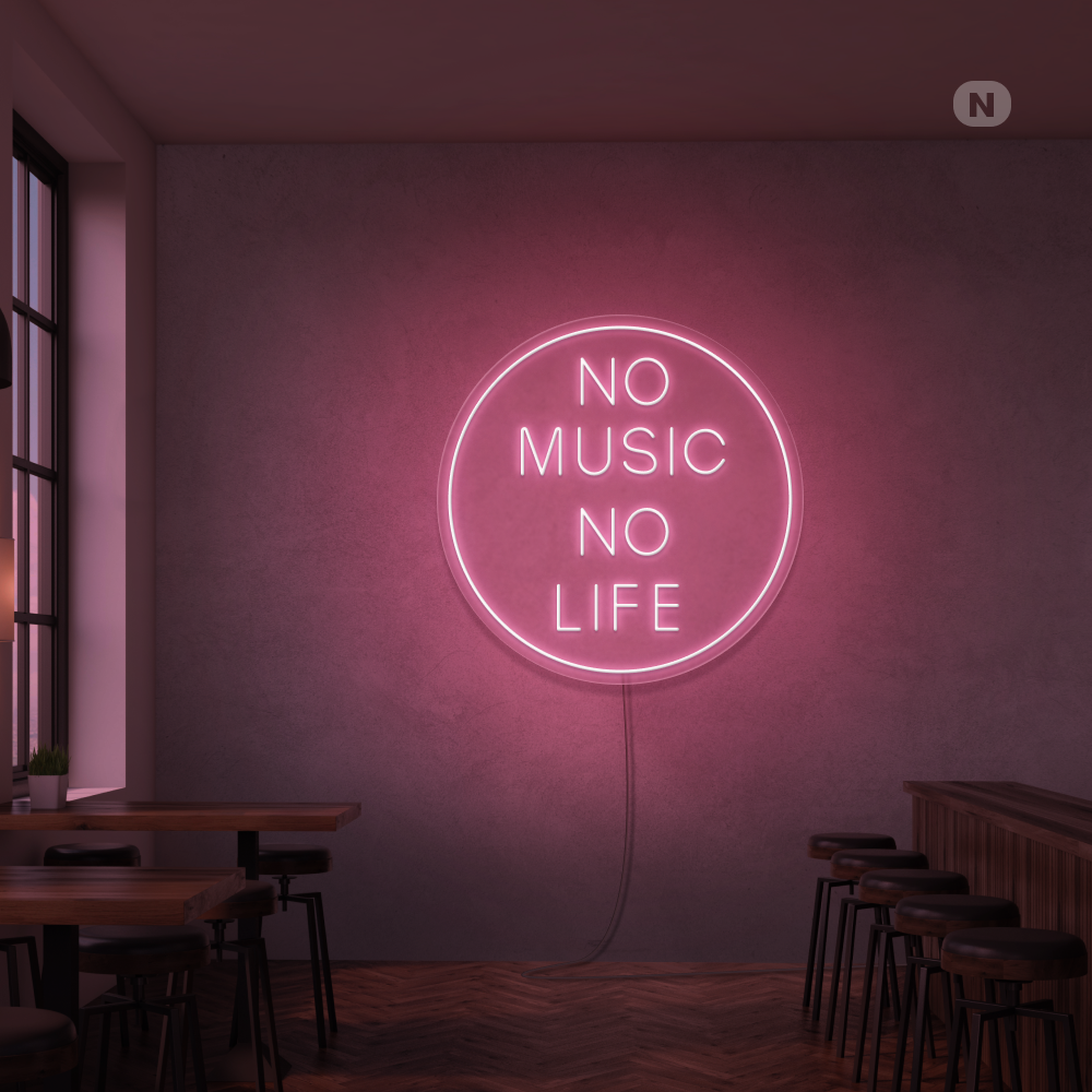 Enseigne néon Musique