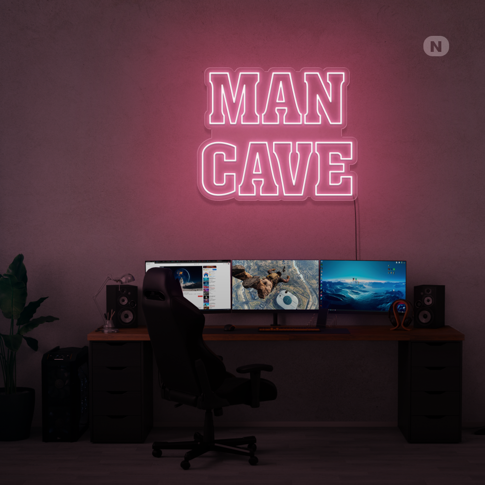 Enseigne néon Man Cave
