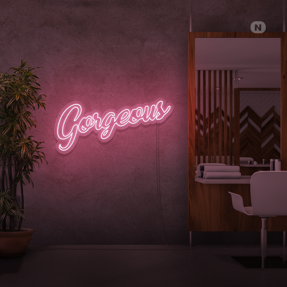 Enseigne néon Gorgeous