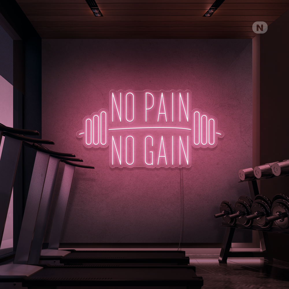 Enseigne néon No Pain No Gain