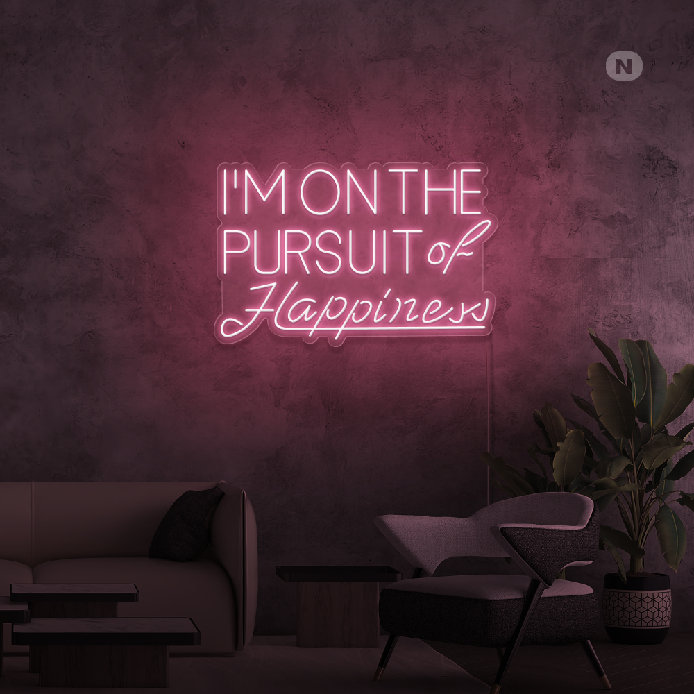 Enseigne néon Hapiness