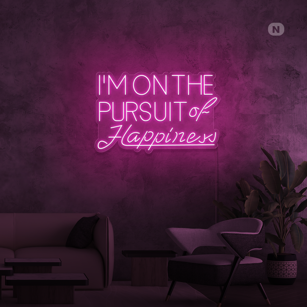 Enseigne néon Hapiness