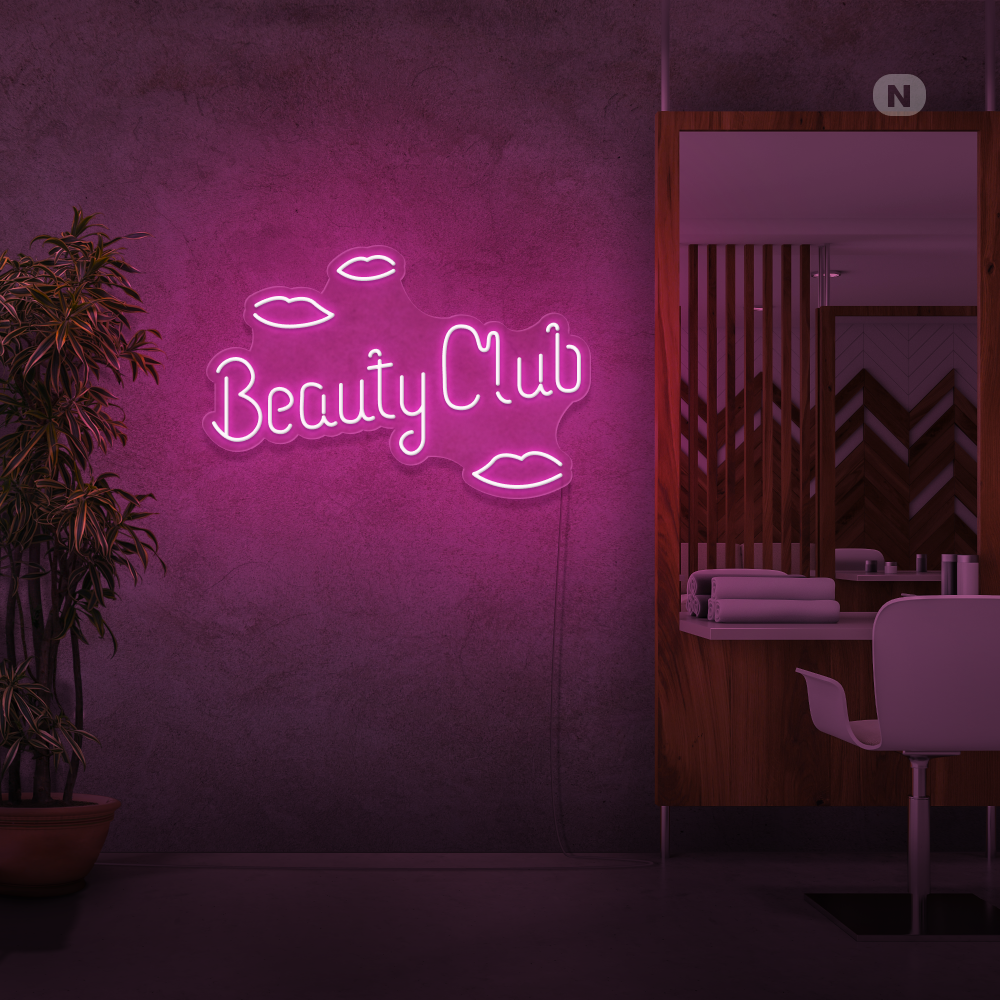 Enseigne néon Beauty Club
