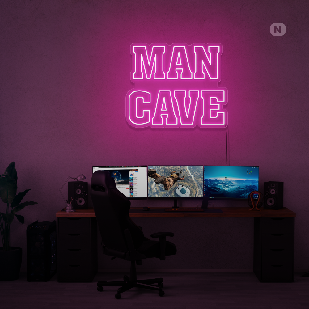 Enseigne néon Man Cave