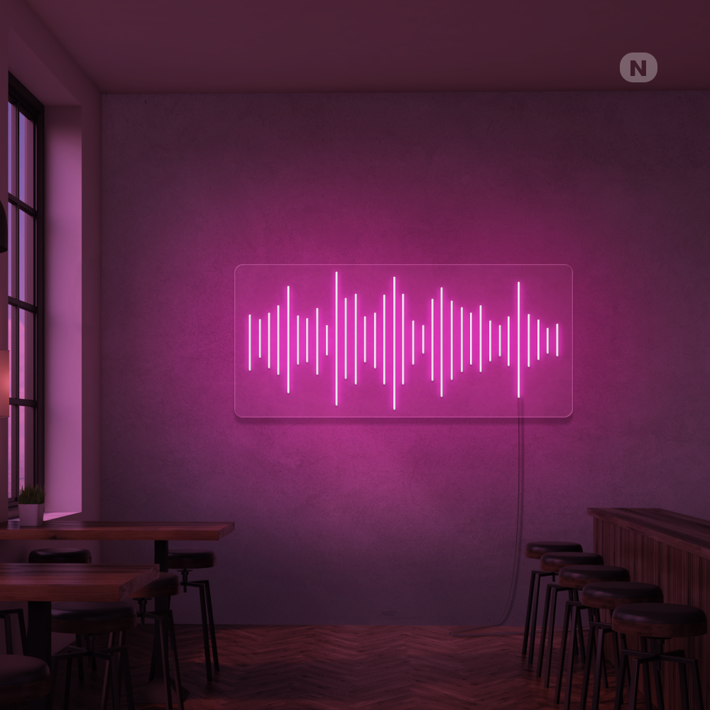 Enseigne néon Bar à musique