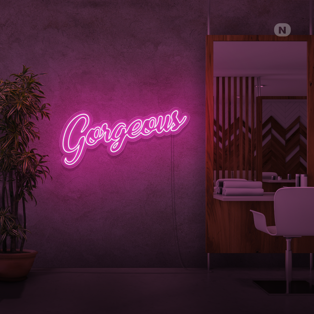 Enseigne néon Gorgeous