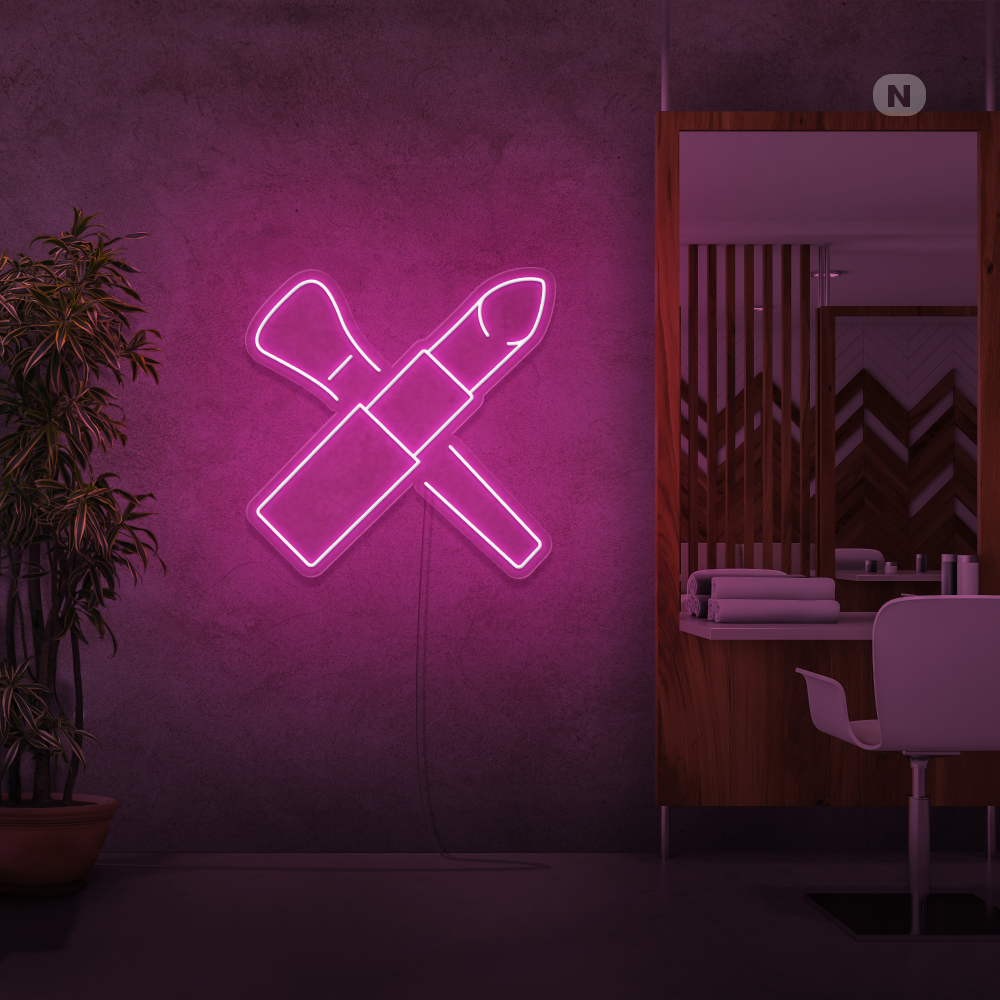 Enseigne néon Kit de beauté