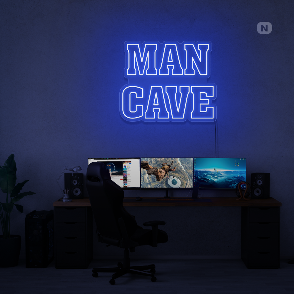 Enseigne néon Man Cave