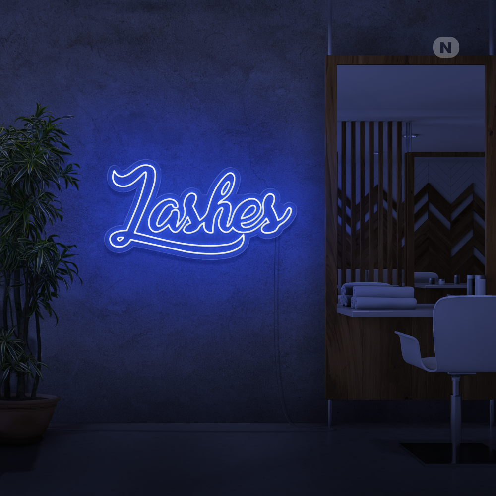 Enseigne néon Lashes