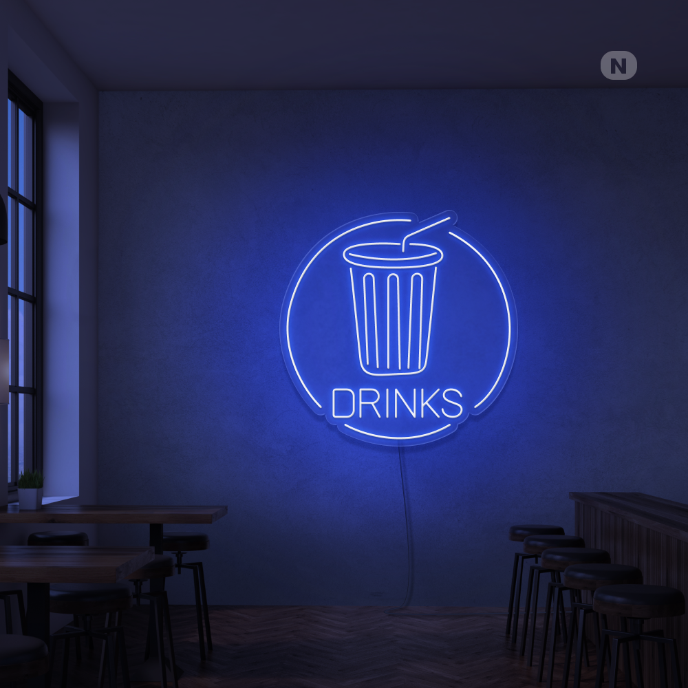 Enseigne néon Drinks