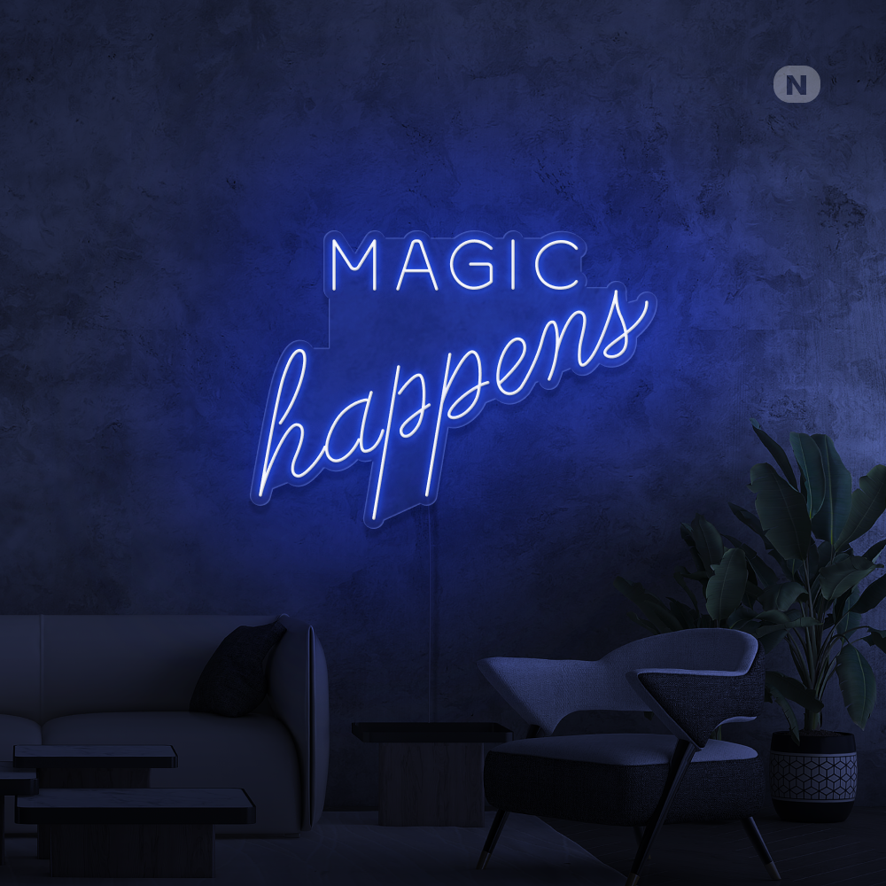 Enseigne néon Magic Happens
