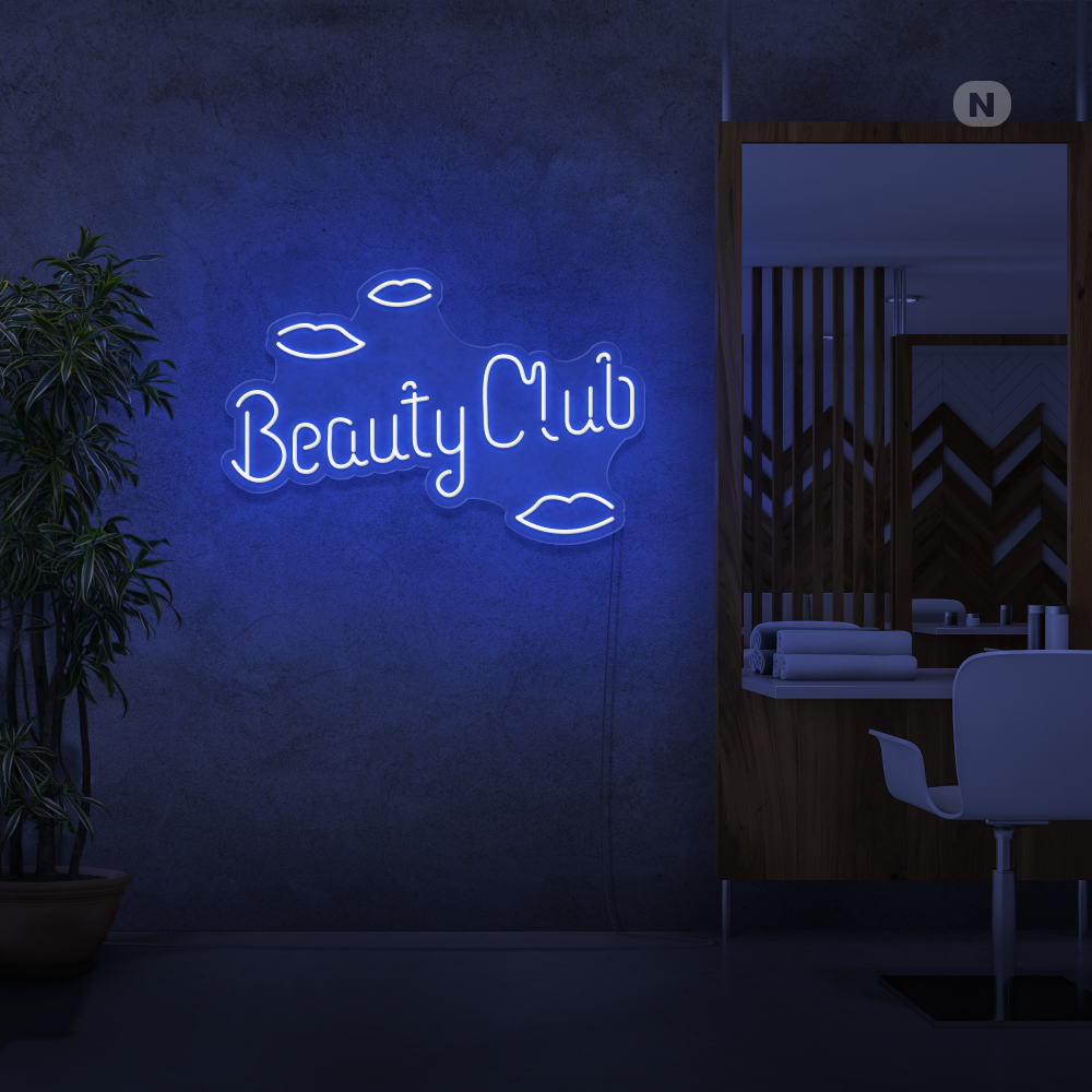 Enseigne néon Beauty Club