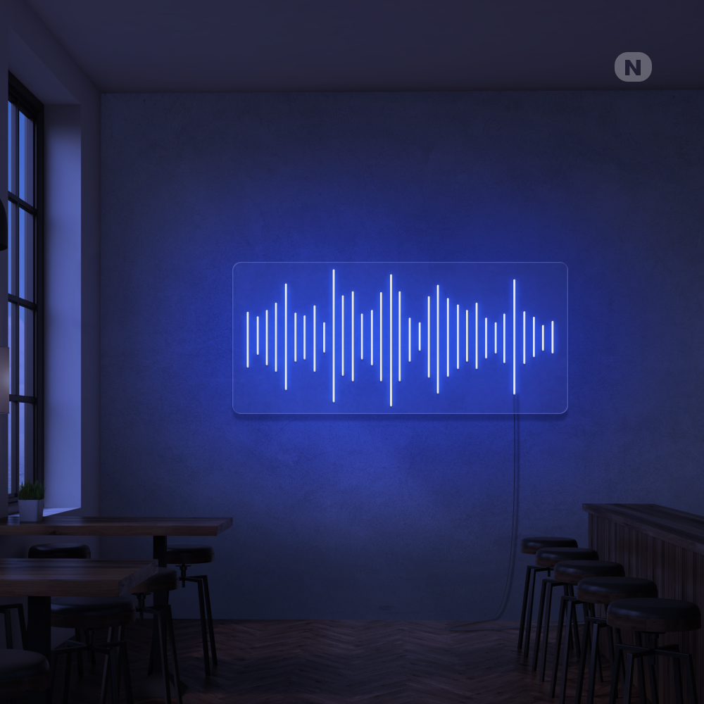 Enseigne néon Bar à musique