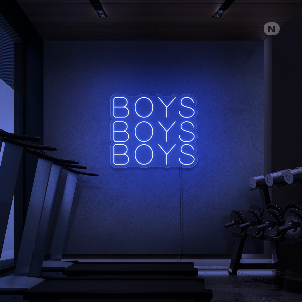 Enseigne néon Boys Boys Boys