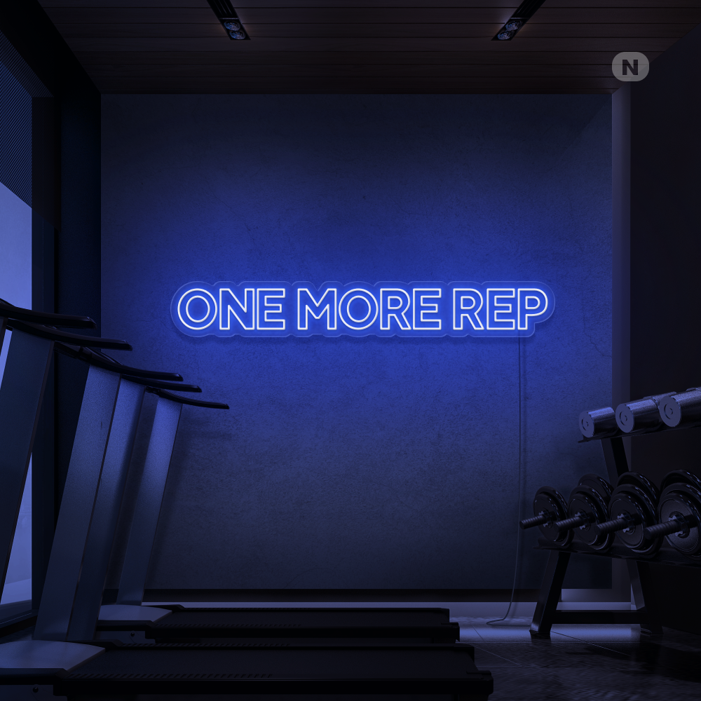 Enseigne néon One More Rep