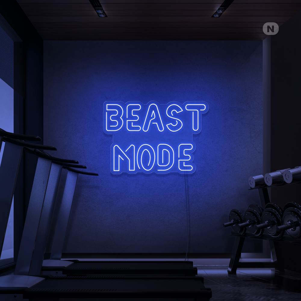 Enseigne néon Beast Mode