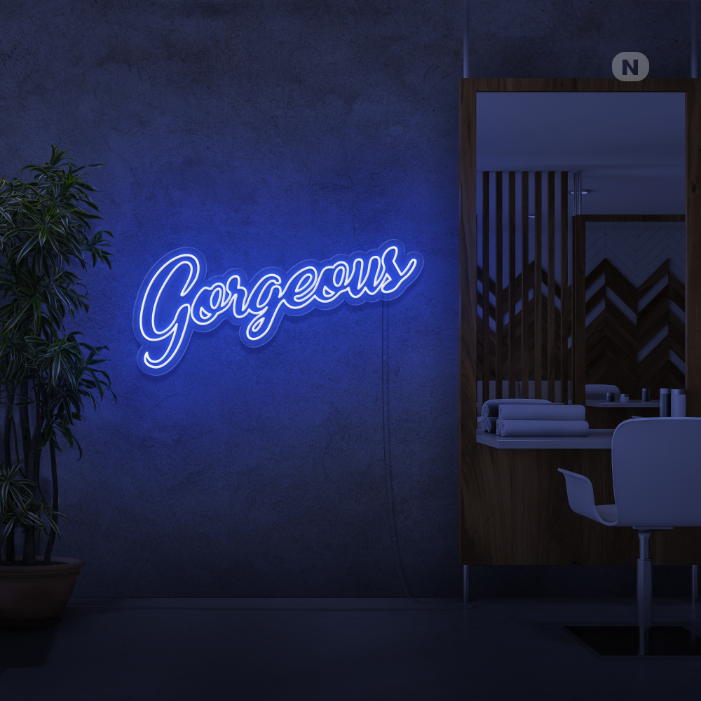 Enseigne néon Gorgeous