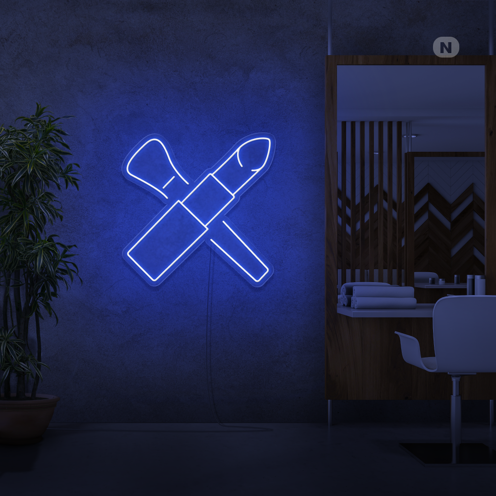 Enseigne néon Kit de beauté