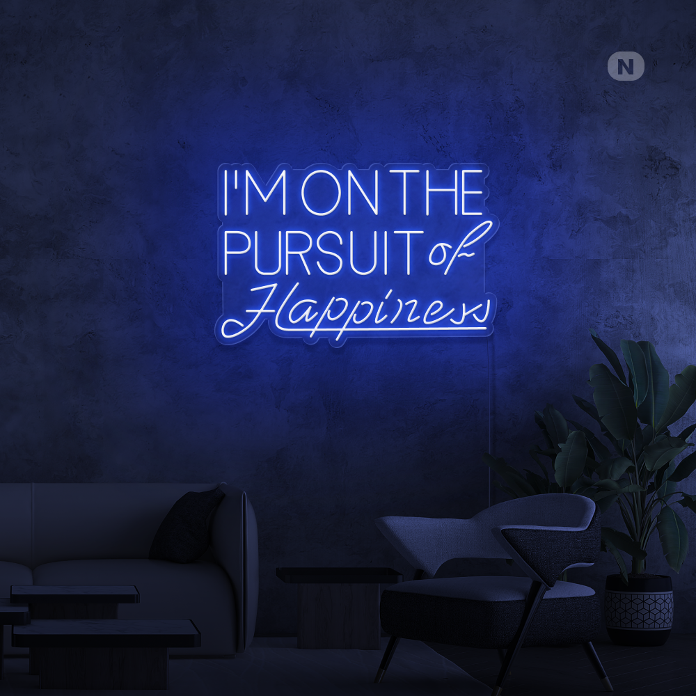 Enseigne néon Hapiness