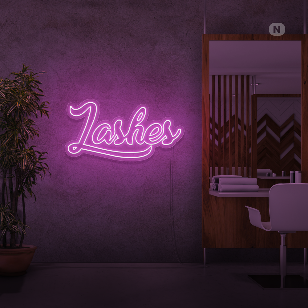 Enseigne néon Lashes