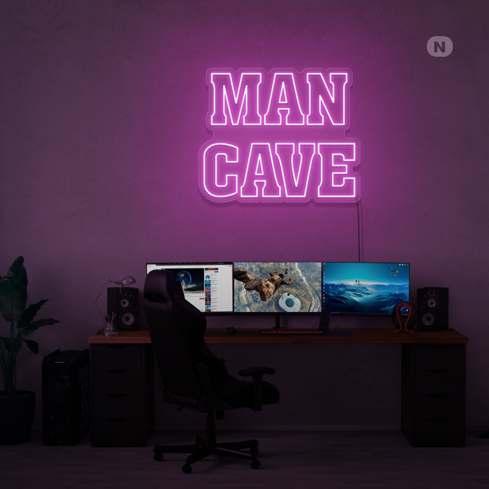 Enseigne néon Man Cave
