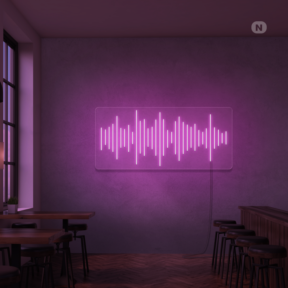 Enseigne néon Bar à musique