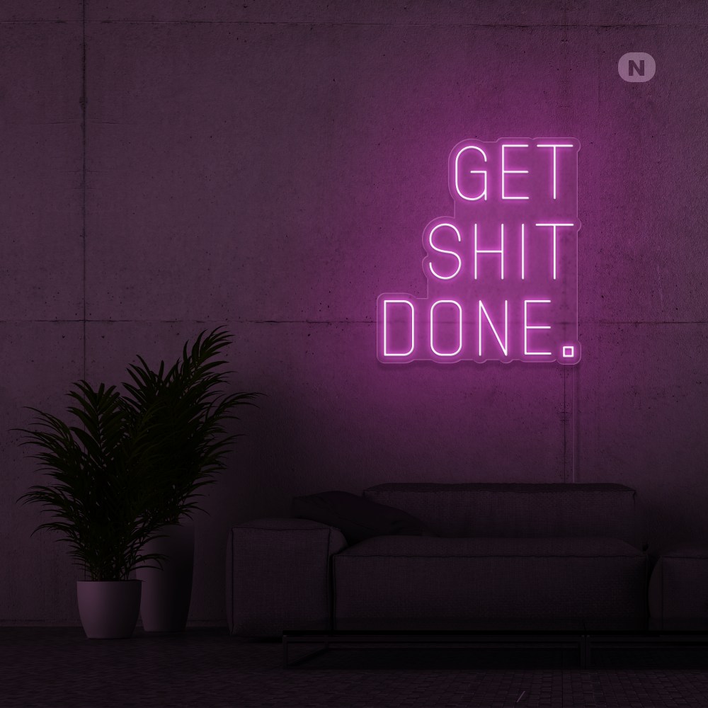 Enseigne néon Get shit Done