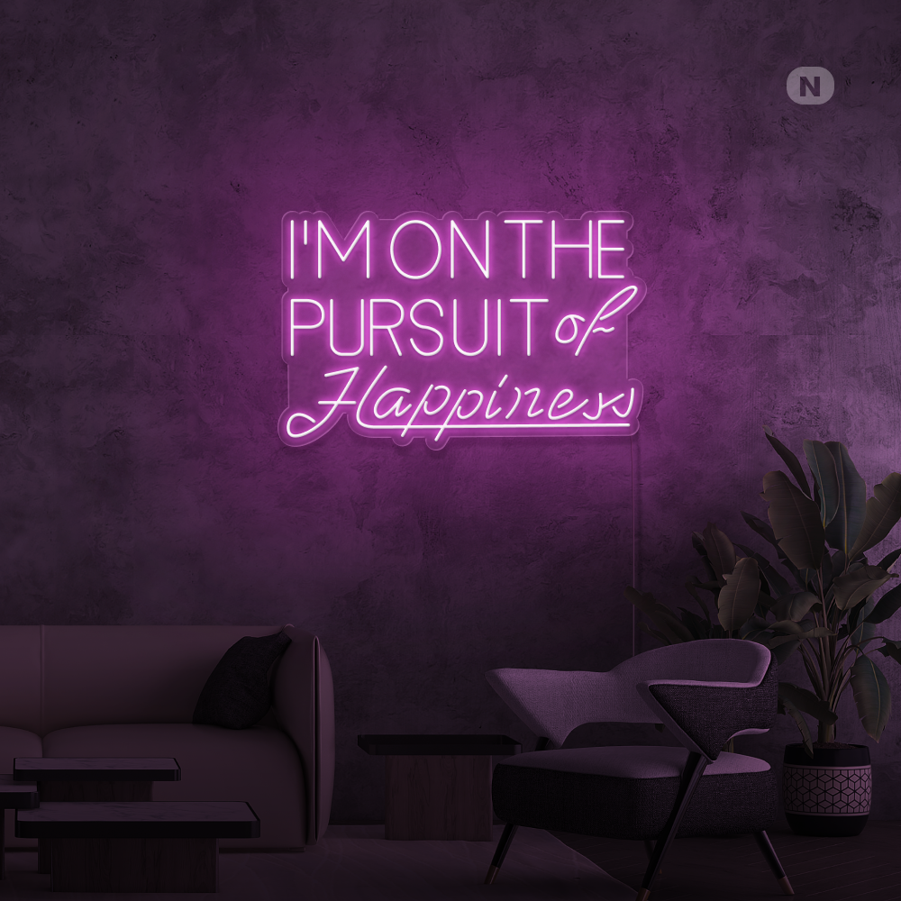 Enseigne néon Hapiness