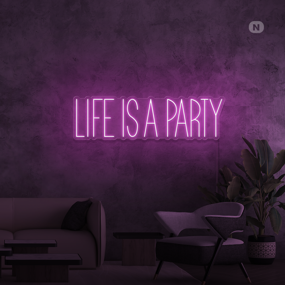 Enseigne néon Parti