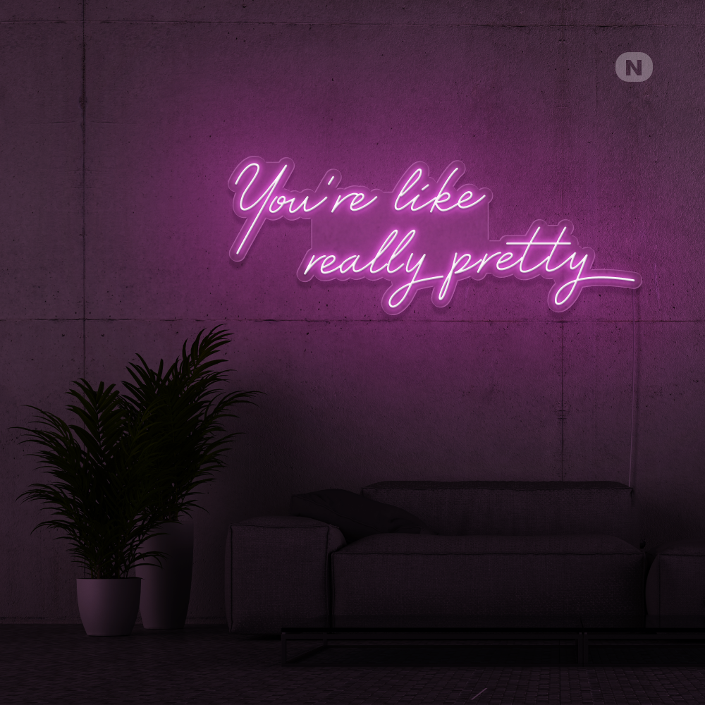 Enseigne néon Citation de la vie