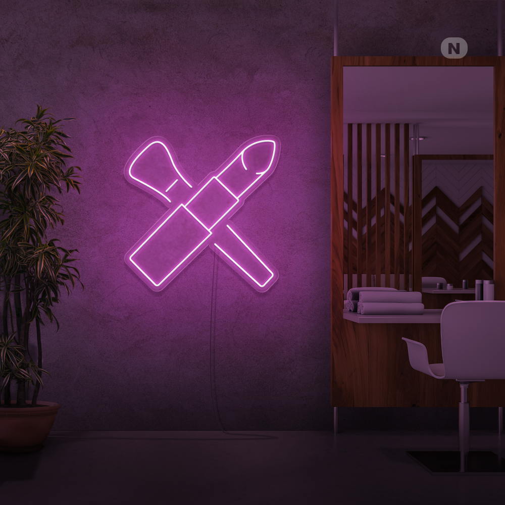 Enseigne néon Kit de beauté