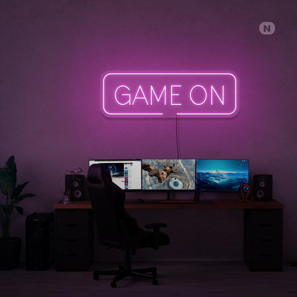 Enseigne néon Game On