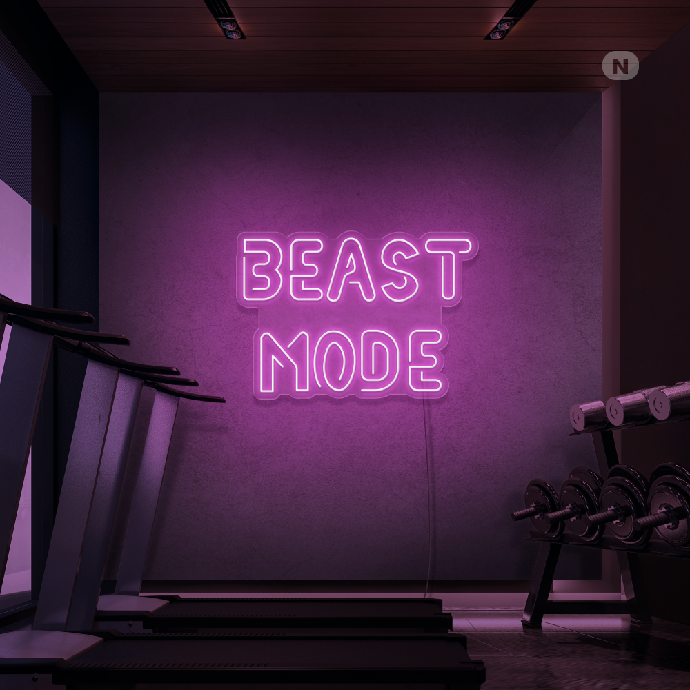 Enseigne néon Beast Mode