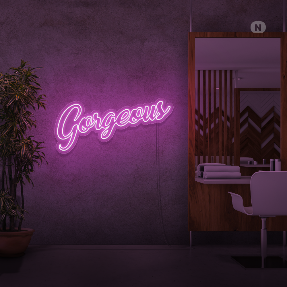 Enseigne néon Gorgeous