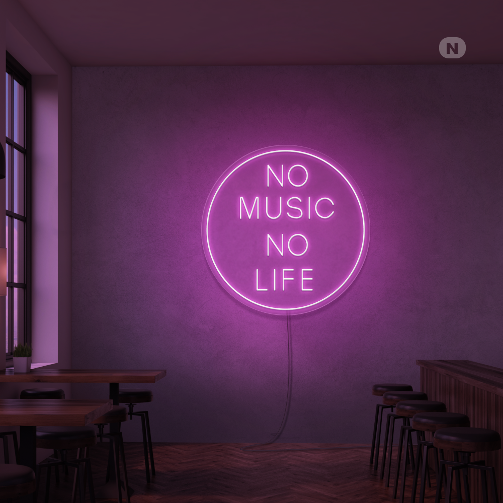 Enseigne néon Musique