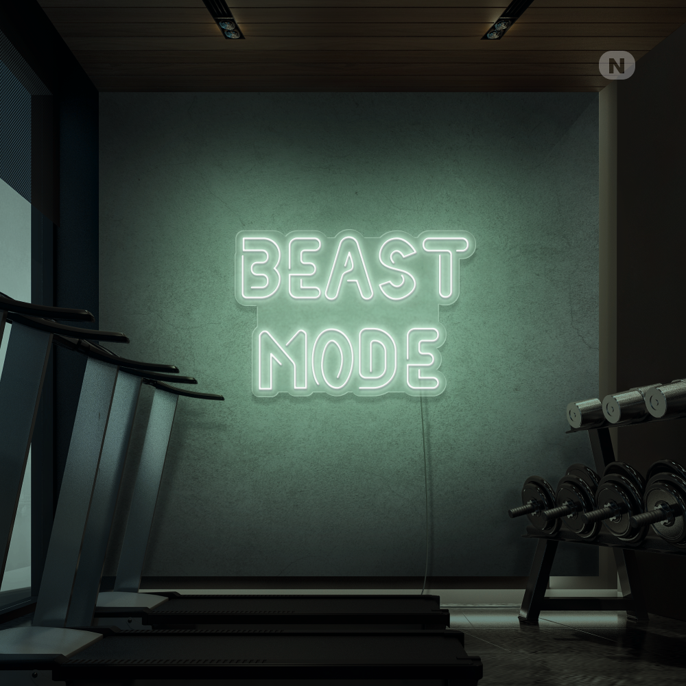 Enseigne néon Beast Mode