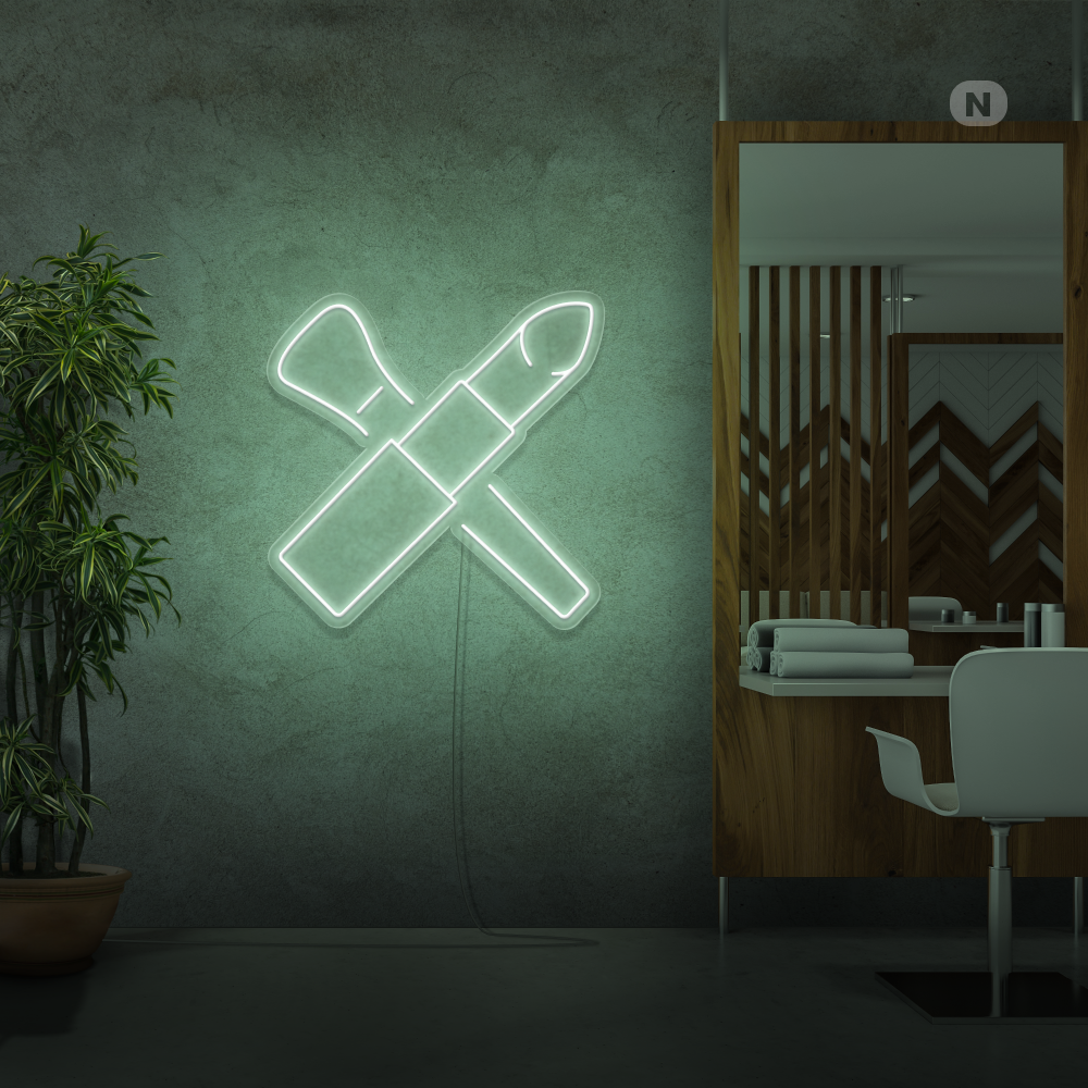 Enseigne néon Kit de beauté