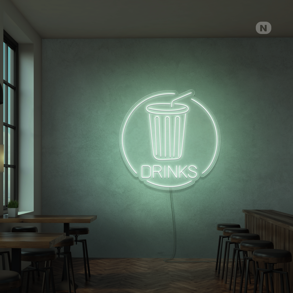 Enseigne néon Drinks