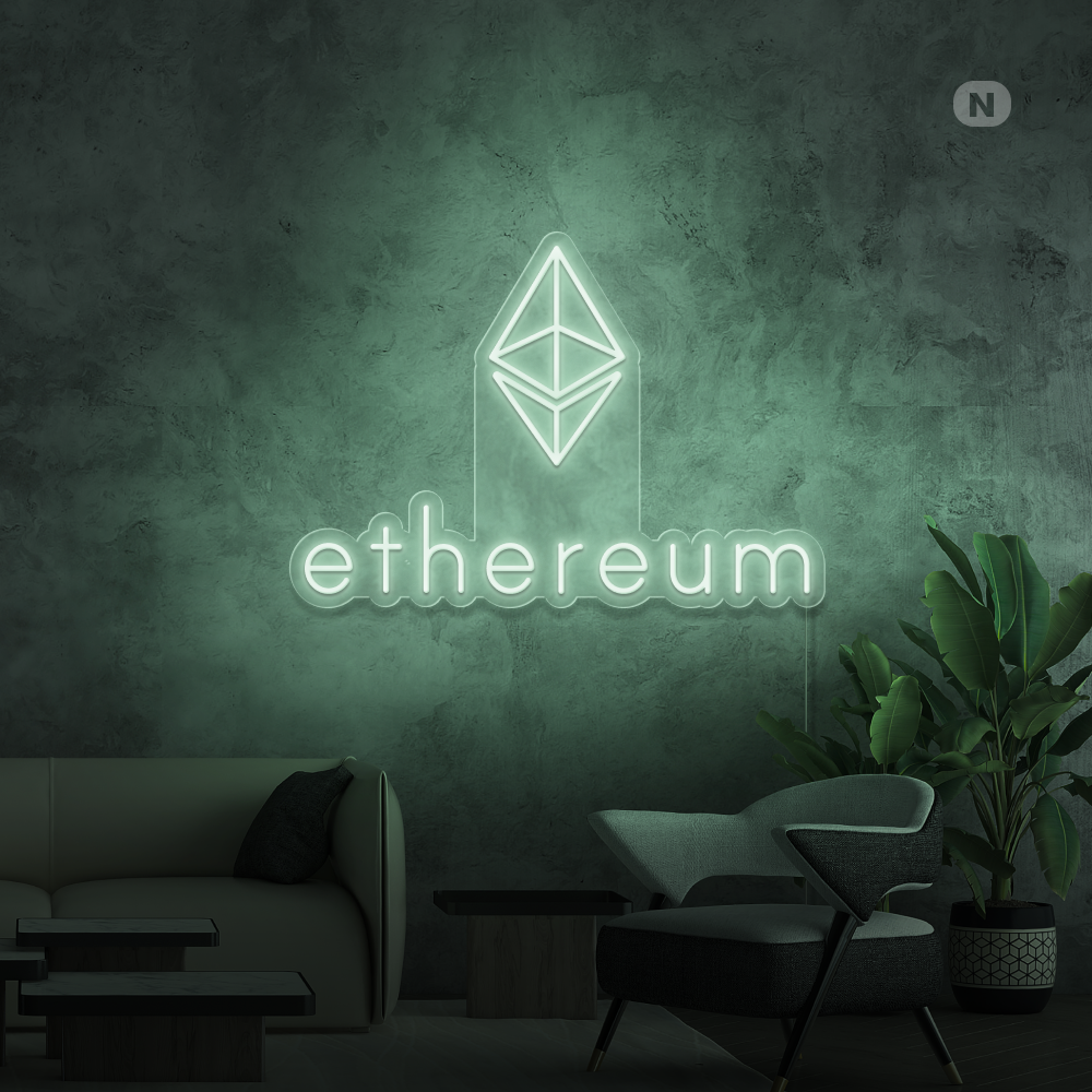 Enseigne néon Ethereum