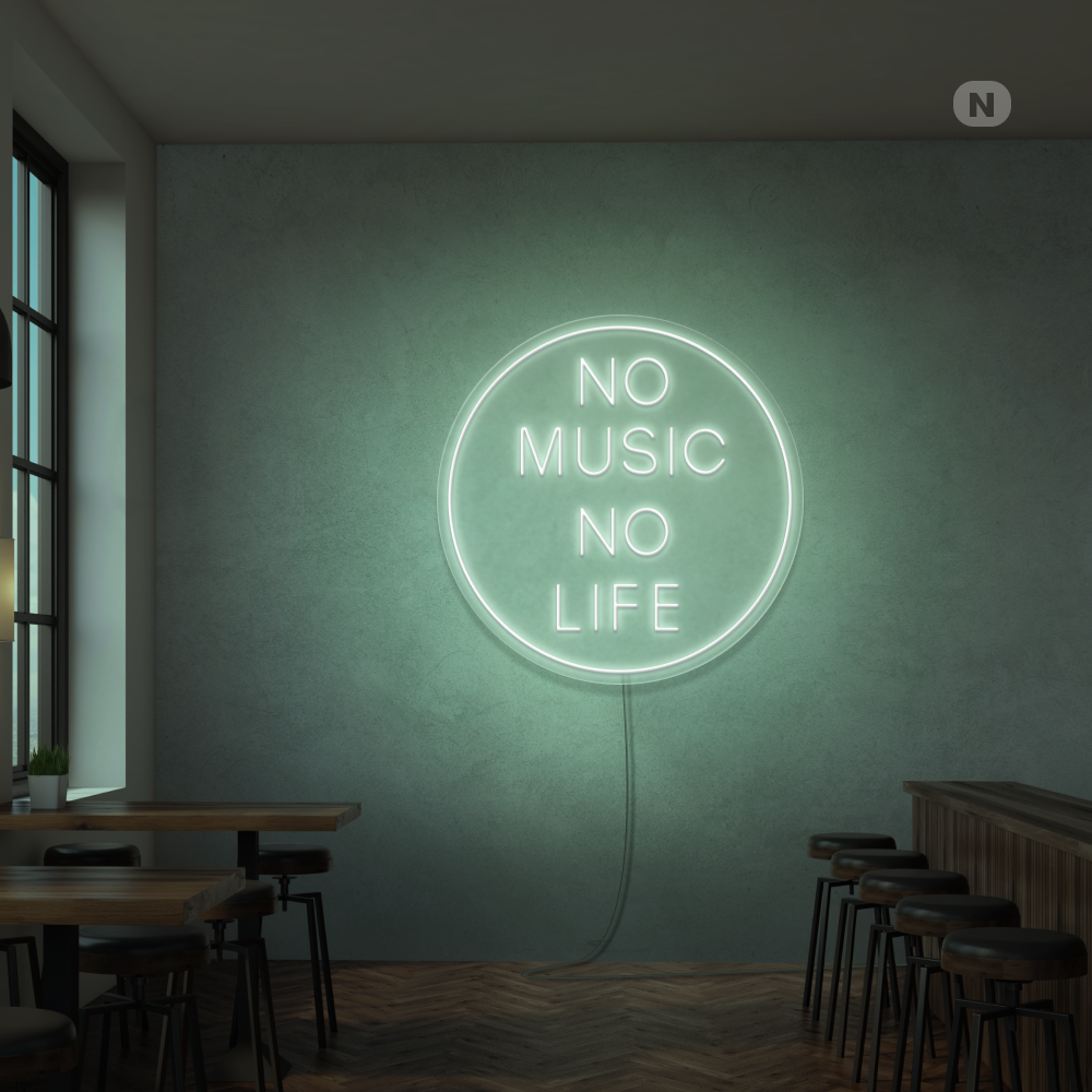 Enseigne néon Musique